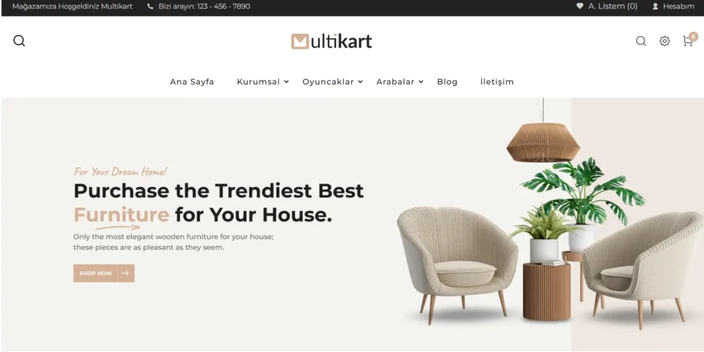 Mobilya Koltuk Web Paketi